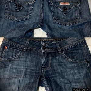 Hudson Signature Union Jack Boot Cut Jeans Size 28